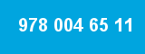 978 004 65 11 978 004 65 11
